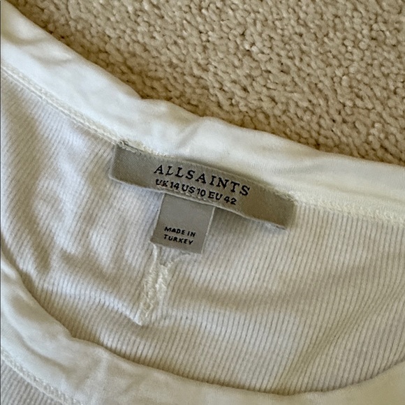 White cropped All Saints tank top - Picture 6 of 8